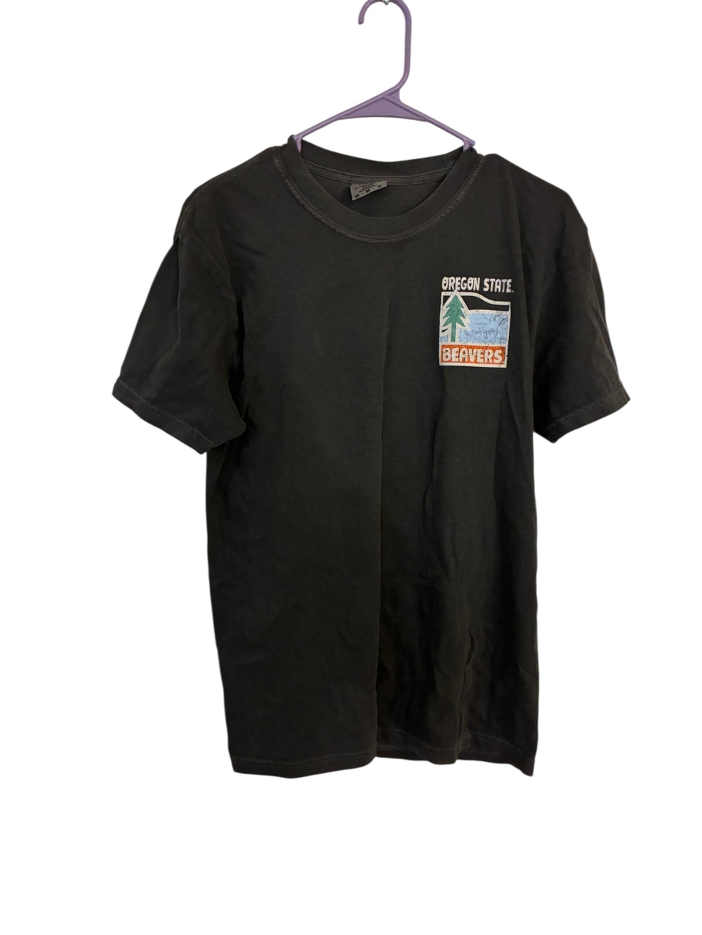 Comfort Colors Black Oregon State Beavers Graphic Tee